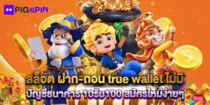สล็อต ฝาก-ถอน true wallet ไม่มี บัญชีธนาคาร 10รับ100 สมัครใหม่ง่ายๆ